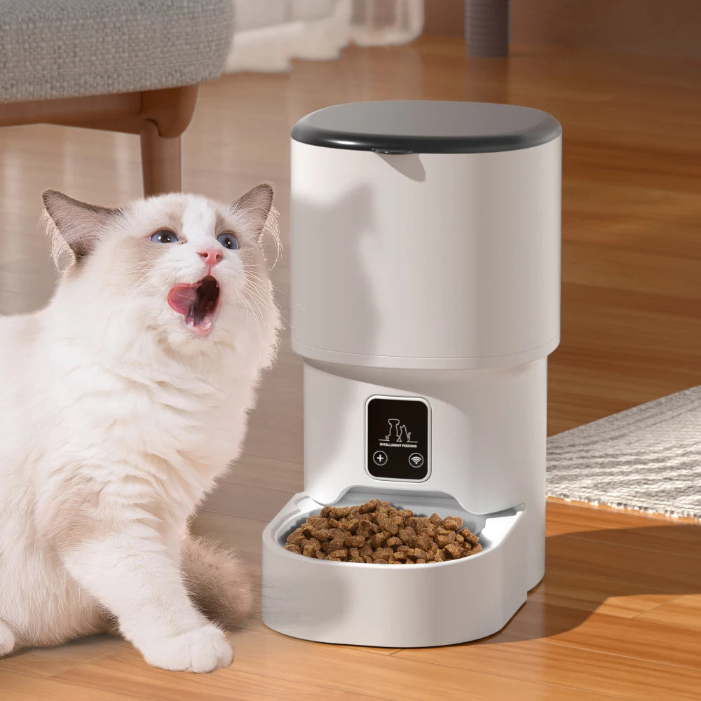 Smart Automatic Pet Feeder — WiFi & Button Control