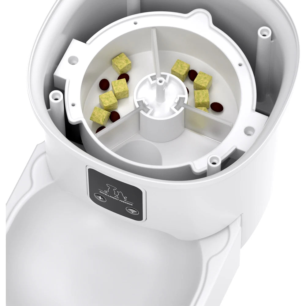 Smart Automatic Pet Feeder — WiFi & Button Control