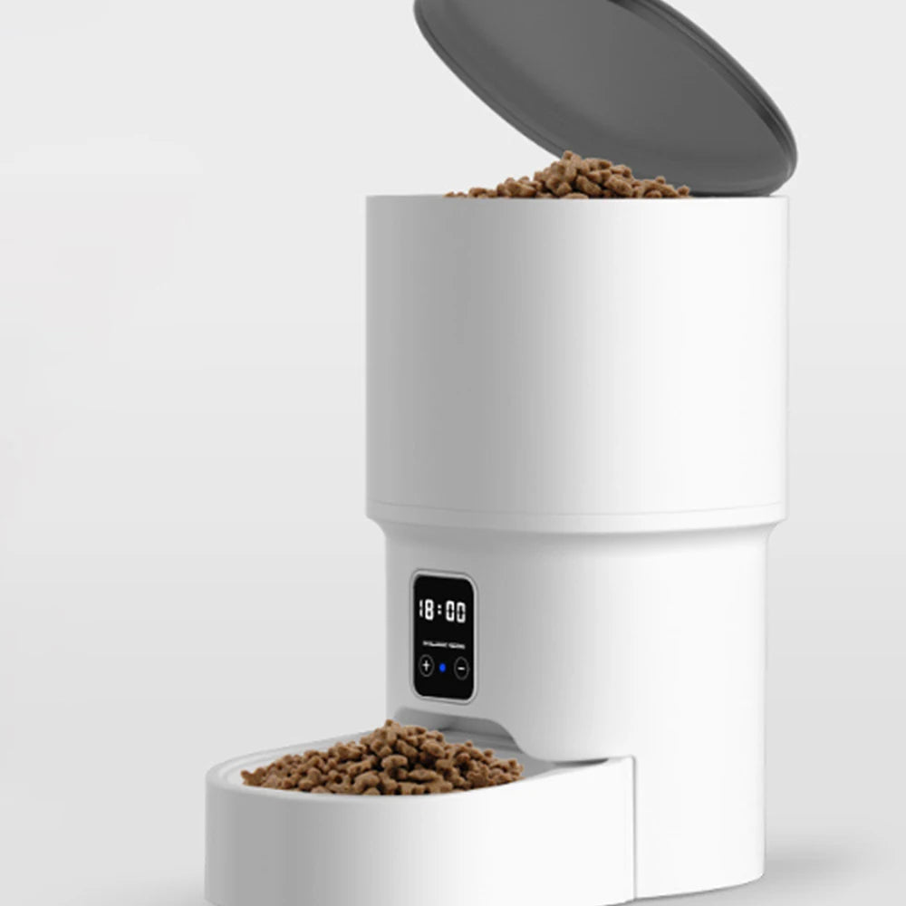 Smart Automatic Pet Feeder — WiFi & Button Control